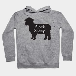 MUTCD W11-17 Black Sheep Crossing Sign Hoodie